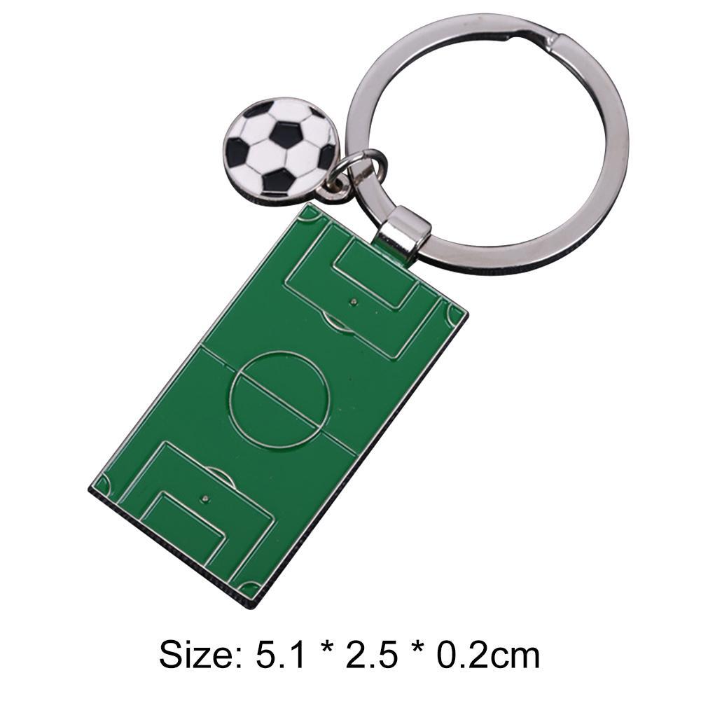 Football Key Chain Metal Club Fans Sports Hanging Keyring Pendant