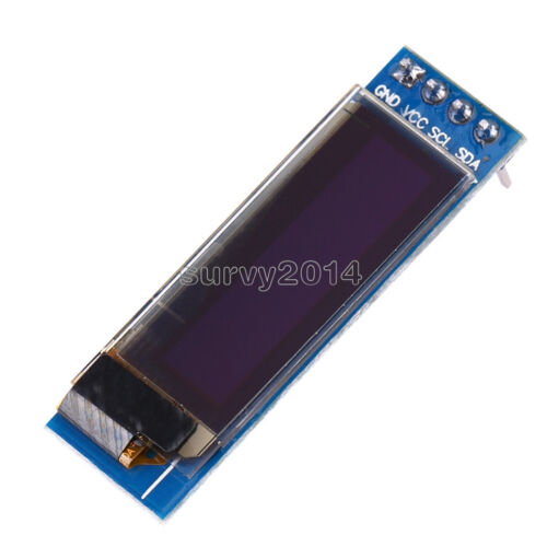 IIC I2C 0.91"128x32 White OLED LCD Display Module 3.3v 5v FOR AVR STM32 Arduino - Afbeelding 1 van 4