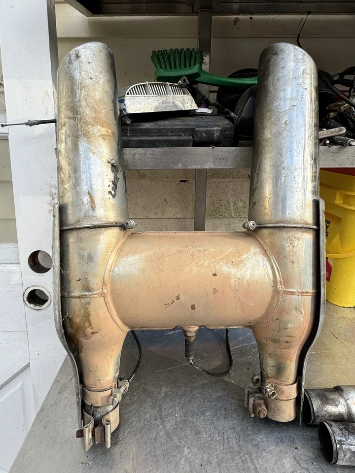 02 03 04 05 BMW R1200CL R 1200 CL OEM Complete Exhaust Muffler System - Image 3 of 4