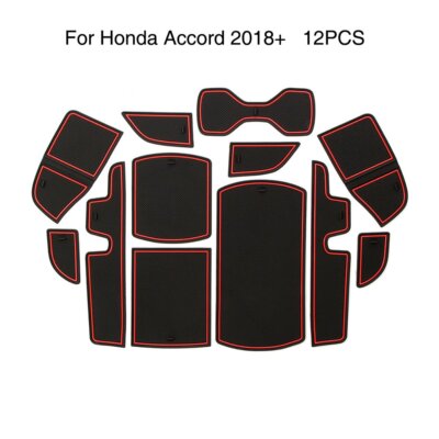 Rutschfest Tür Slot Matte für Honda Accord 2018 2019 2020 Tor Rille Pad 12Stück