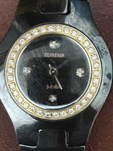 Rado Jubile Crystals/Ceramic Women’s Swiss Quartz Wrist Watch-Parts/Repair - Bild 1 von 9