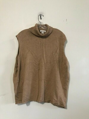 Beige Turtle Neck Sweater Women Stylish 