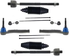 Front Inner & Outer Tie Rods For Chevrolet Silverado 1500 & Sierra 1500 2019-23