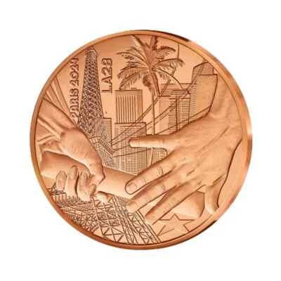 Monnaie de 1/4€ - Handover Paris-Los Angeles - Qualité courante Millésime 2024 - Photo 1/2