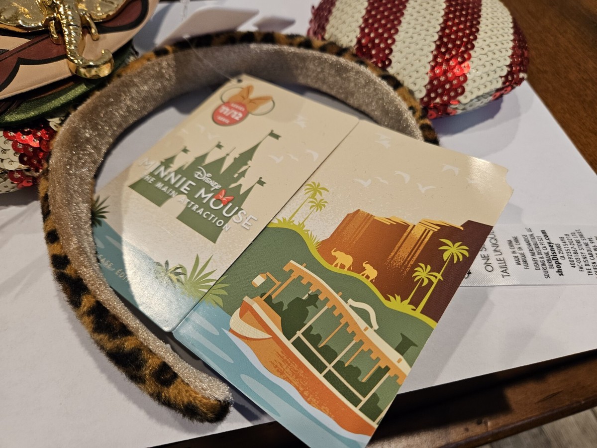 minnie mouse main attraction ears Jungle Cruise Nwt | eBay display picture 1