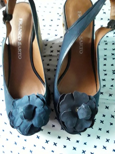 franco sarto blue sandals