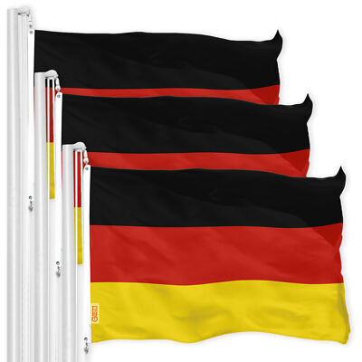 Germany German Flag 3x5FT 3-Pack 150D Printed Polyester By G128