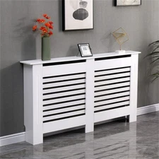 Tall 92/100CM Radiator Cover MDF Cabinet Horizontal Vertical Fence Panel Barrier
