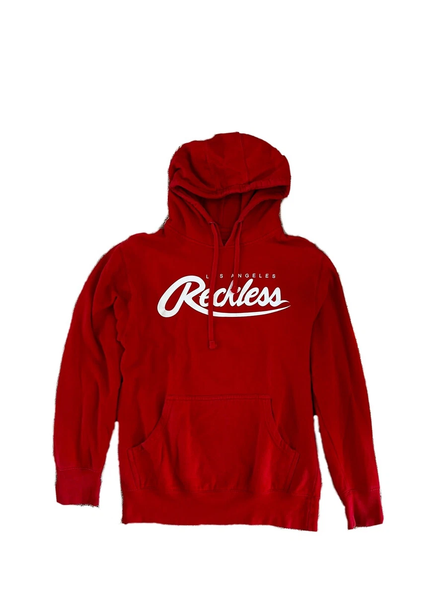 Reckless red hoodie sales