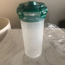 Lock & Lock Protein Shaker Bottle - 23 OZ Clear w/Green Lid - READ BELOW