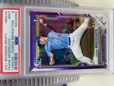 2021 Bowman Draft #BDC-95 Frank Mozzicato Purple Refractor Purple psa 9 Mint