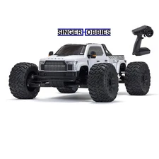 ARRMA ARA7612T3 1/7 BIG ROCK 6S 4X4 BLX RC Monster Truck RTR, White HH