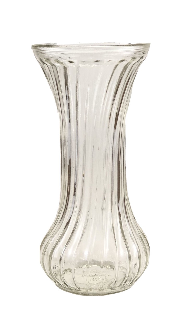 Vintage Small Swirl Hoosier Glass Vase 4083 (16) | eBay