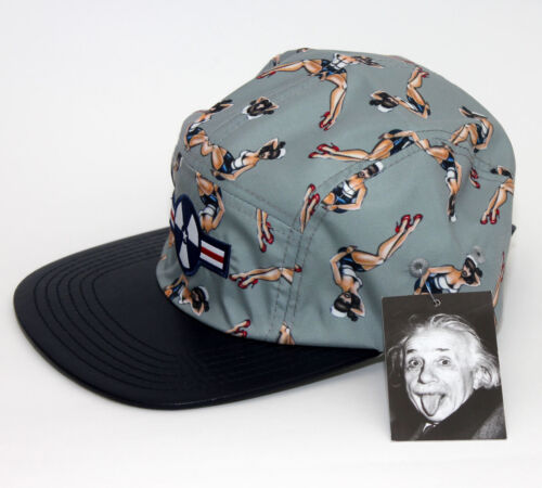 NEW! Manhattan Project Pinup Sailor Girl Green and Blue Baseball Cap Hat  - Picture 1 of 4