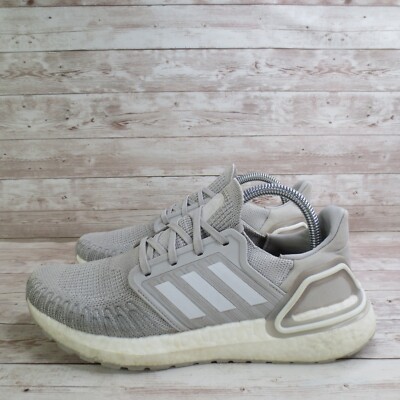 Adidas Ultraboost 20 Running Shoes Womens Size 9 Gray White Sneakers FX8282 *