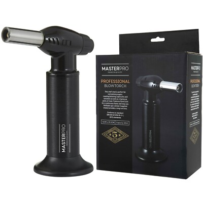 100% Genuine! MASTERPRO Professional Blowtorch Black 16 x 9 x 20.5cm 40ml!
