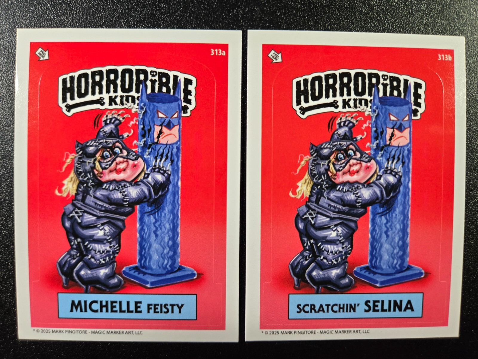 Batman Returns Catwoman Michelle Pfeiffer Horrorible Kids Garbage Pail Kids Spoo