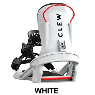 24-25 Clew Step In FREEDOM 1.0 Binding Snowboard White Black S M L