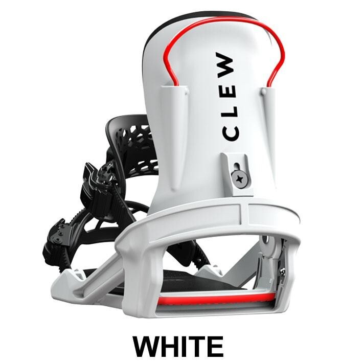 Clew Step In FREEDOM 1.0 Binding Snowboard White Black S M L Size Winter Sports