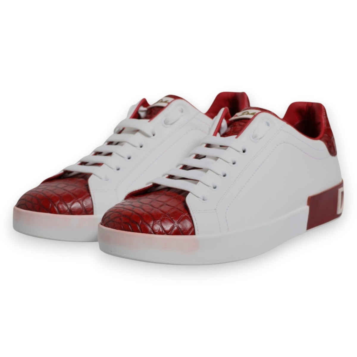 Dolce & Gabbana Portofino Calfskin Leather Red Sneakers EUR 45 / US 12 W/BOX Dolce & Gabbana Portofino Sneakers | Sendegaro ZA main image 3