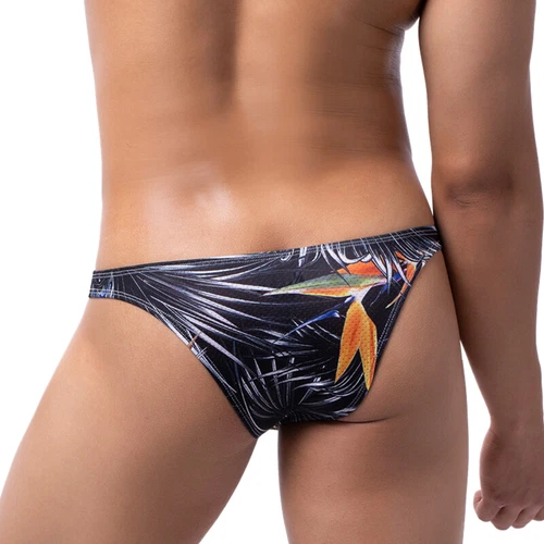 Sexy Hombres Calzoncillos Elásticos Hipster Ropa Interior de tiro bajo Ropa de playa Bikini Bolsa Calzoncillos - Imagen 24 de 48