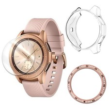 Ultra-Thin Screen Protector Case Ring Cover f Samsung Galaxy Watch 42mm SM-R815U