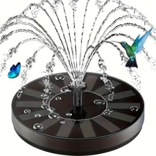 AMZtime Solar Bird Bath Fountain Solar Fountain Pump Solar Outdoor Fountains NEW