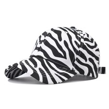 NEW Mens Women zebra stripes Baseball Cap Hip-hop Strapback Unisex Trucker Hats