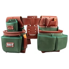 Bovino Leather Nylon Tool Belt , 20 Pockets Framer Belt,  Durable Tool Pouches