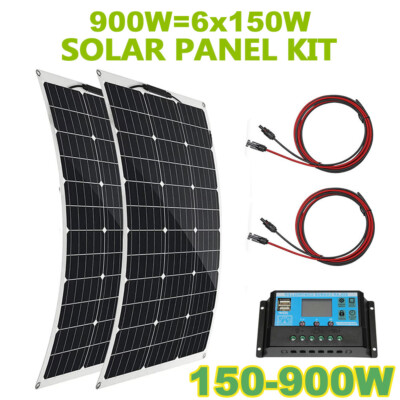 150W-1500W Outdoor Portable Solar Panel Waterproof IP67 Foldable Solar Panel Kit