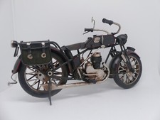 Motorrad Chopper Dekofigur Metall schwarz Vintage Antik Look Modell