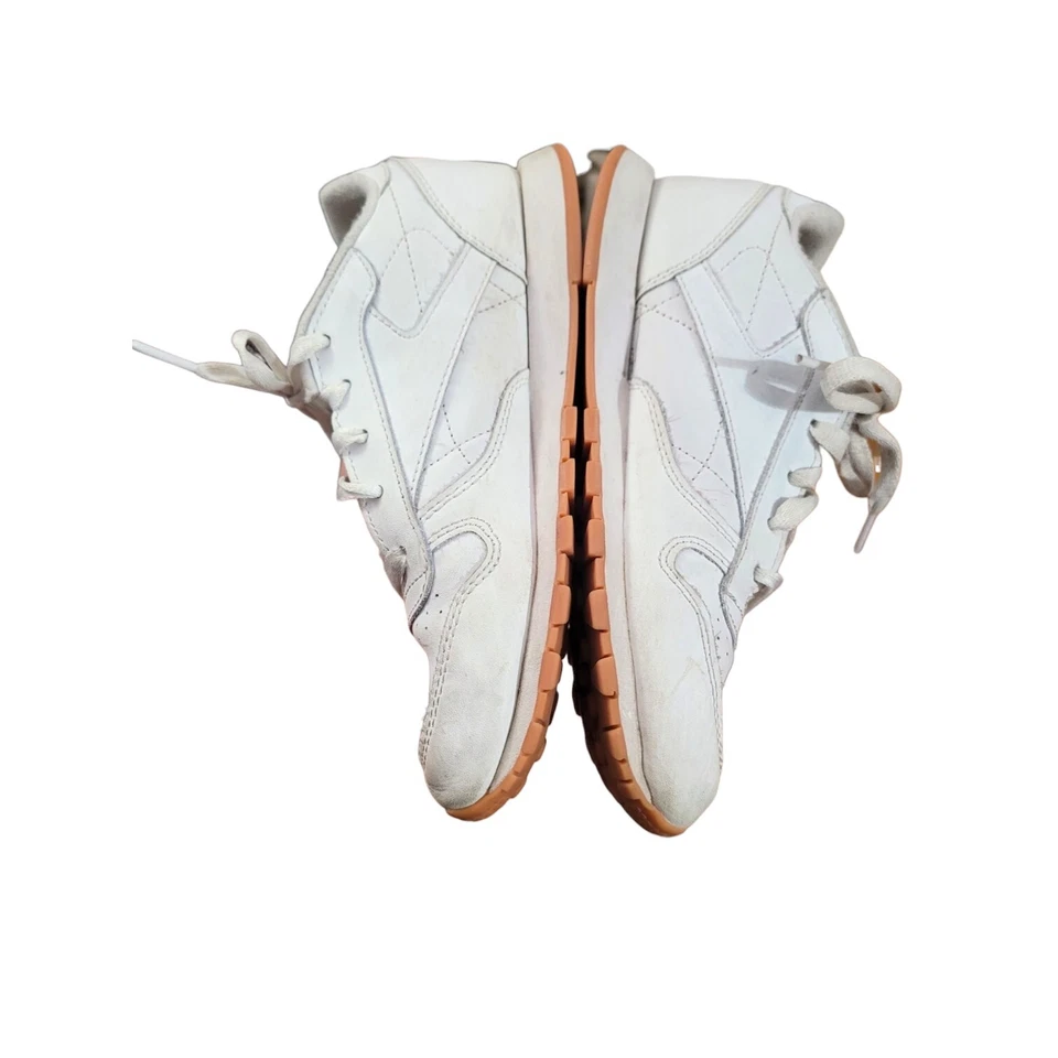 Zapatillas deportivas Reebok clásicas juveniles blancas niños talla 3 mujer talla 4,5 V69622 Foto 4 de 4