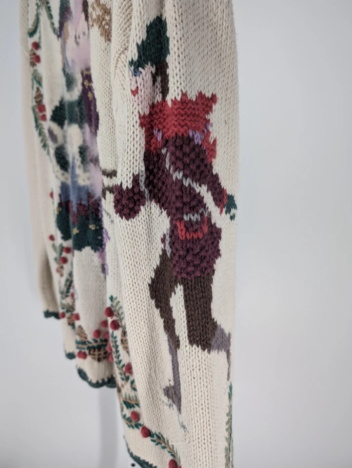 设计选项 复古 90 年代 滑冰雪橇 圣诞节 Intarsia 针织艺术工艺品 19 世纪 — 第 4/4 张图片