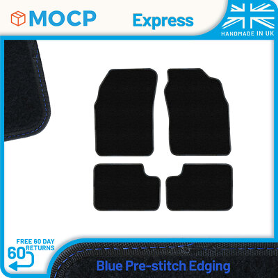 Express with Blue Pre-Stitch Trim Car Mats to fit Nissan Micra 1992-2003