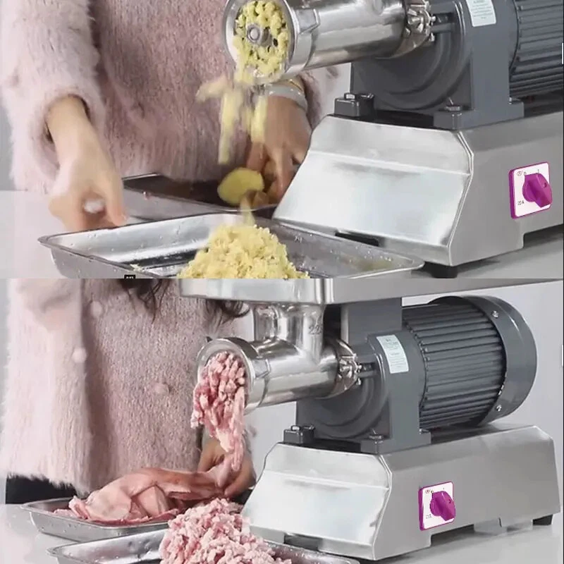 Molinillo de carne de escritorio de alta potencia de acero inoxidable multifuncional Foto 3 de 4