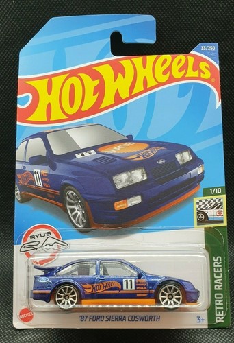 Diorama 1/64 2022 HOT WHEELS 87 Ford Sierra Cosworth Retro Racers Lot De 7 Bleu Hot Wheels Pack 10 Camiones