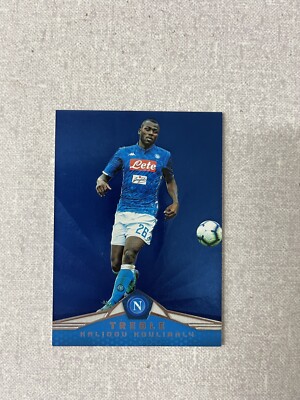 2018 Panini Treble Soccer Blue 13/75 Kalidou Koulibaly / Napoli
