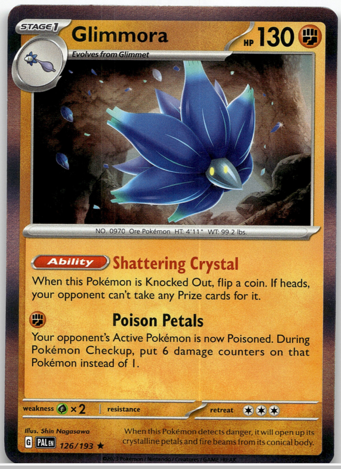 Pokemon -  Glimmora - 126/193 - Holo Rare - Paldea Evolved - NM/M