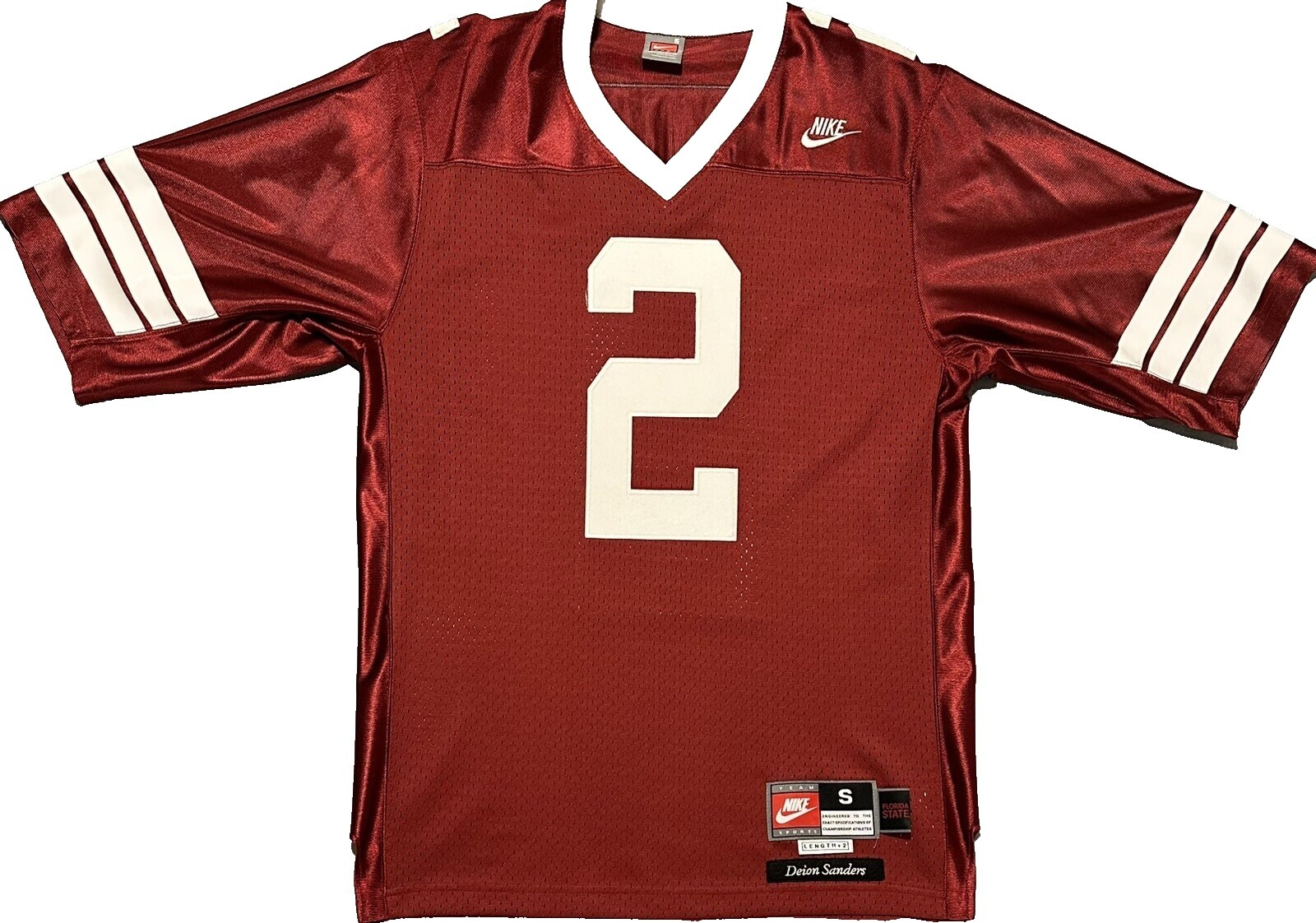 Deion Sanders Falcons Jersey Facsimile Autographed Barry Sanders