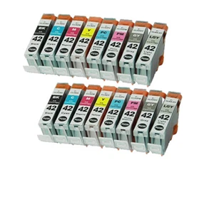 Cartouches d'encre de couleur pour CLI-42 CLI42 Canon Pixma PRO100 PRO-100 + puce intelligente
