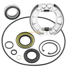 Rear Brake Drum Bearing Seals Kit & Shoes For Honda Rancher 420 TRX420FE 07-2013