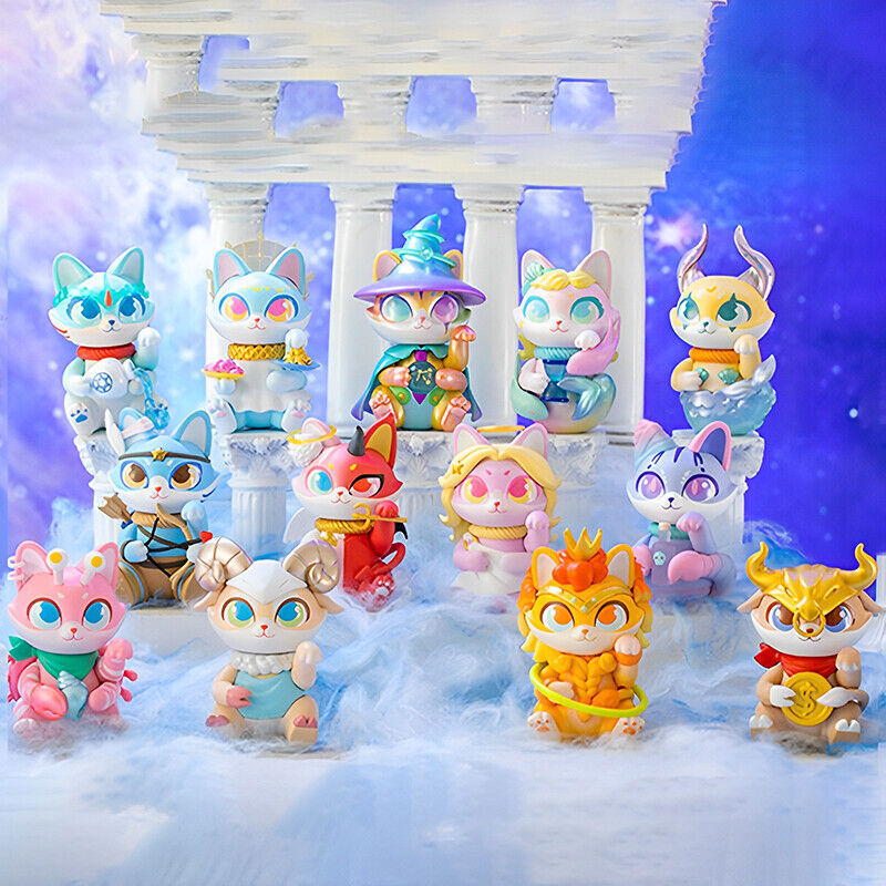 Cassy Cat 12 Zodiac Blind Box Mystery Figures Action Kawaii Toys