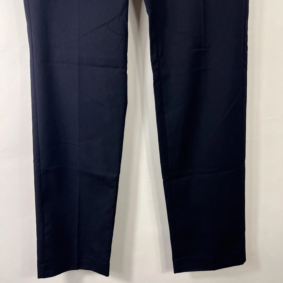 Merona Dress Pants Womens Size 2 Classic Straight Leg Low Rise Stretch Navy Blue - Image 4 of 4