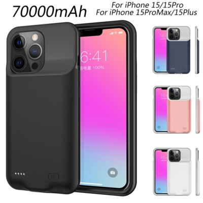 Battery Charger Case For iPhone 15 Pro Max 15 Plus power bank Charging Cover
