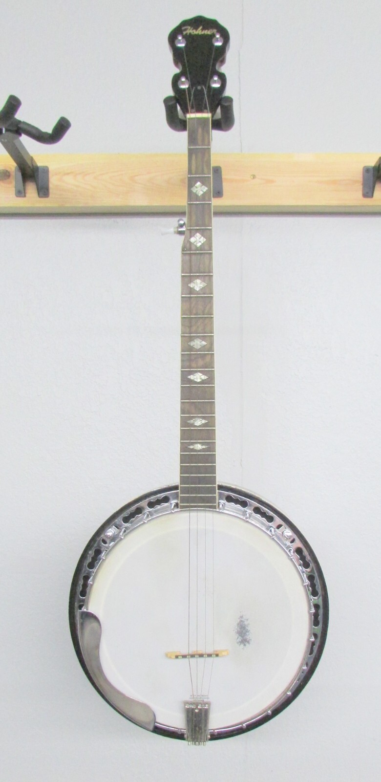 Hohner Galveston Remo Weather King 5 String Banjo WITH CASE MOP Inlay