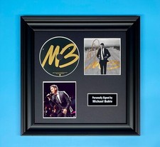 Michael Buble Signed Photo & CD Framed & COA Music Autograph Poster Higher Cover
