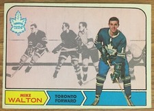 68 69 Topps MIKE WALTON Hockey card #132 Toronto Maple Leafs