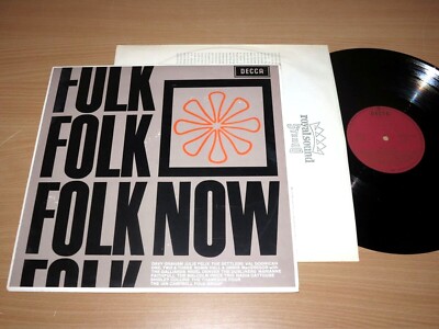 Folk Now LP - Various / 1965 German Decca BLK 16 368-P Press In Mint Unplayed