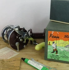 Vintage Penn Jigmaster 500 Extra Spool Orig Boxes Accessories Rod Clamp Wrench