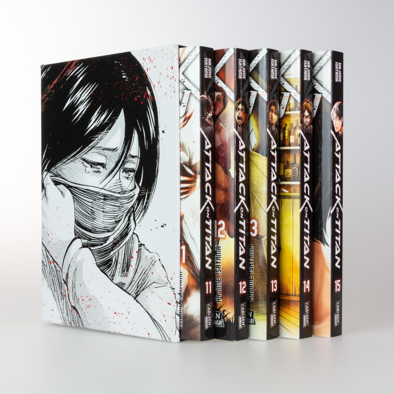 Thumbnail - Attack On Titan, Bände 11-15 Sammelschuber Mit Extra | Isayama, Hajime